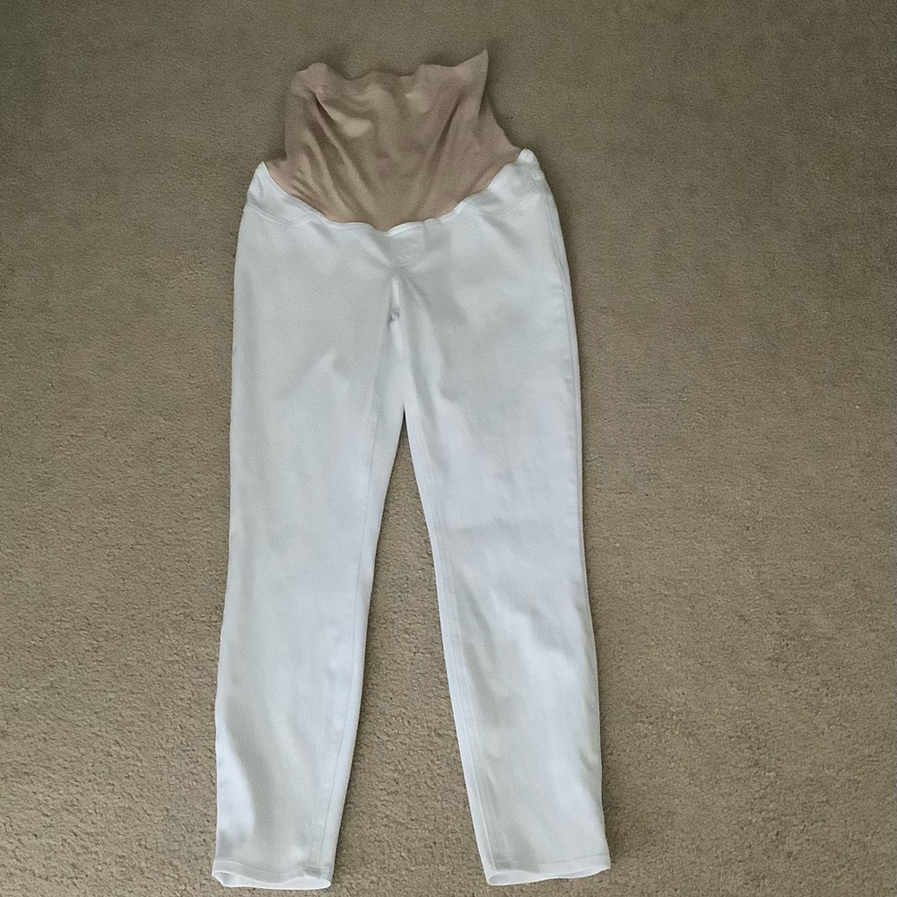 SPANX Mama Ankle Jean-ish Leggings Large White